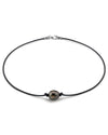 Tahitian Baroque Pearl Leather Necklace- Various Sizes
