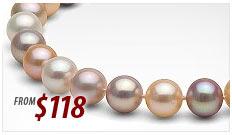 Multi-Color Pearl Necklaces