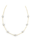 Japanese Akoya Pearl Tincup Necklace