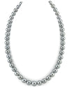 8-10mm Silver Tahitian South Sea Pearl Necklace - Gem Quality