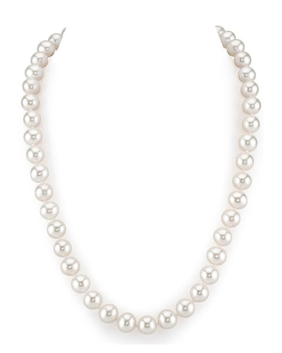 8.5-9.5mm White Freshwater Pearl Necklace - AAA Quality
