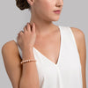 8.5-9.5mm Peach Freshwater Pearl Bracelet - AAA Quality - Model Image