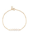 14K Gold Freshwater Pearl Mei Bracelet - Model Image
