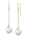 White South Sea Pearl Sandra Earrings - Model Image