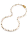 7.5-8.0mm Japanese Akoya White Choker Length Pearl Necklace- AAA Quality - Third Image
