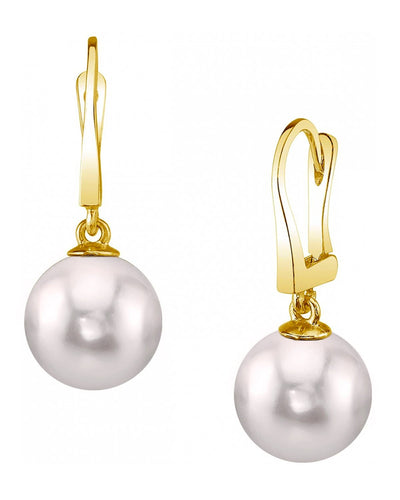 Japanese Akoya Pearl Classic Elegance Earrings - Secondary Image