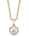 Japanese Akoya Pearl Cora Pendant - Model Image