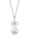 Akoya Pearl & Diamond Lacy Pendant