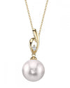 Akoya Pearl & Diamond Camila Pendant - Model Image