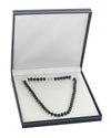 6.5-7.0mm Japanese Akoya Black Choker Length Pearl Necklace- AA+ Quality - Secondary Image