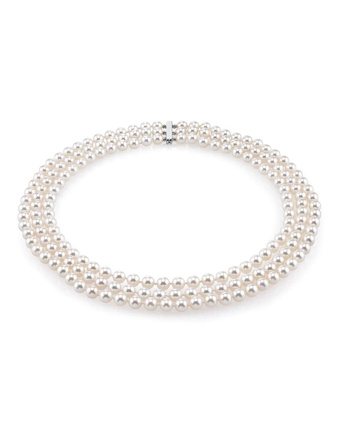 Triple Strand Pearl Necklaces
