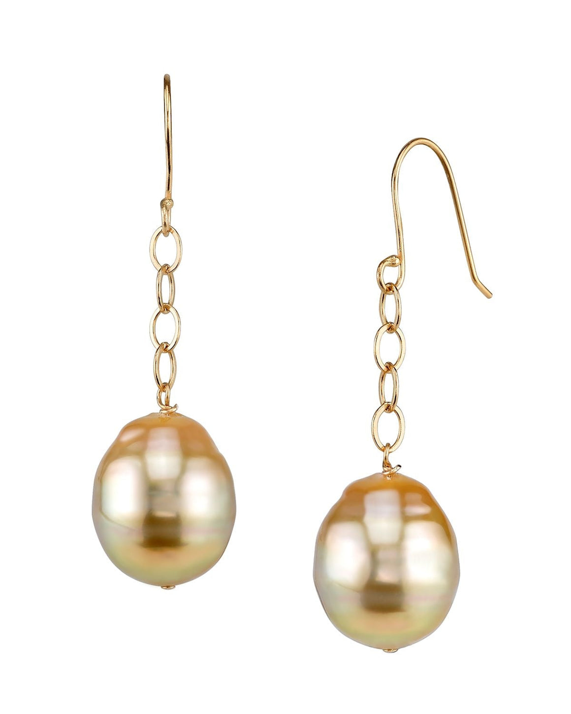 Golden Pearl Earrings