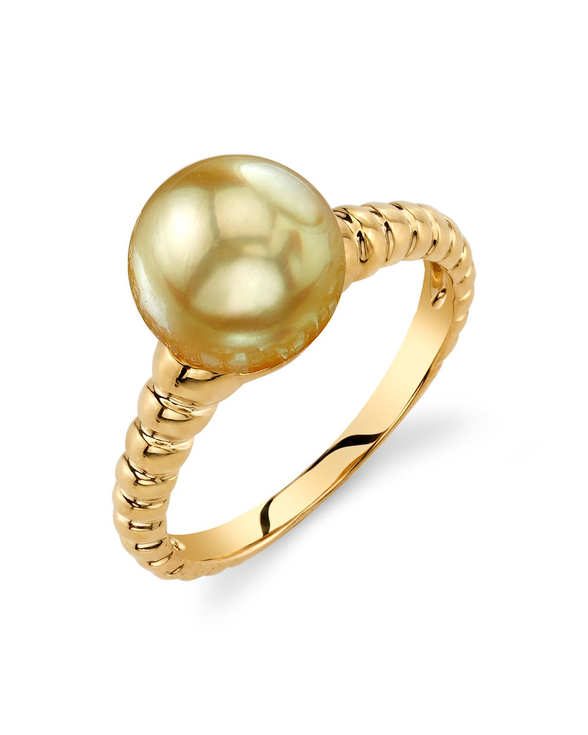 Gold Pearl Ring
