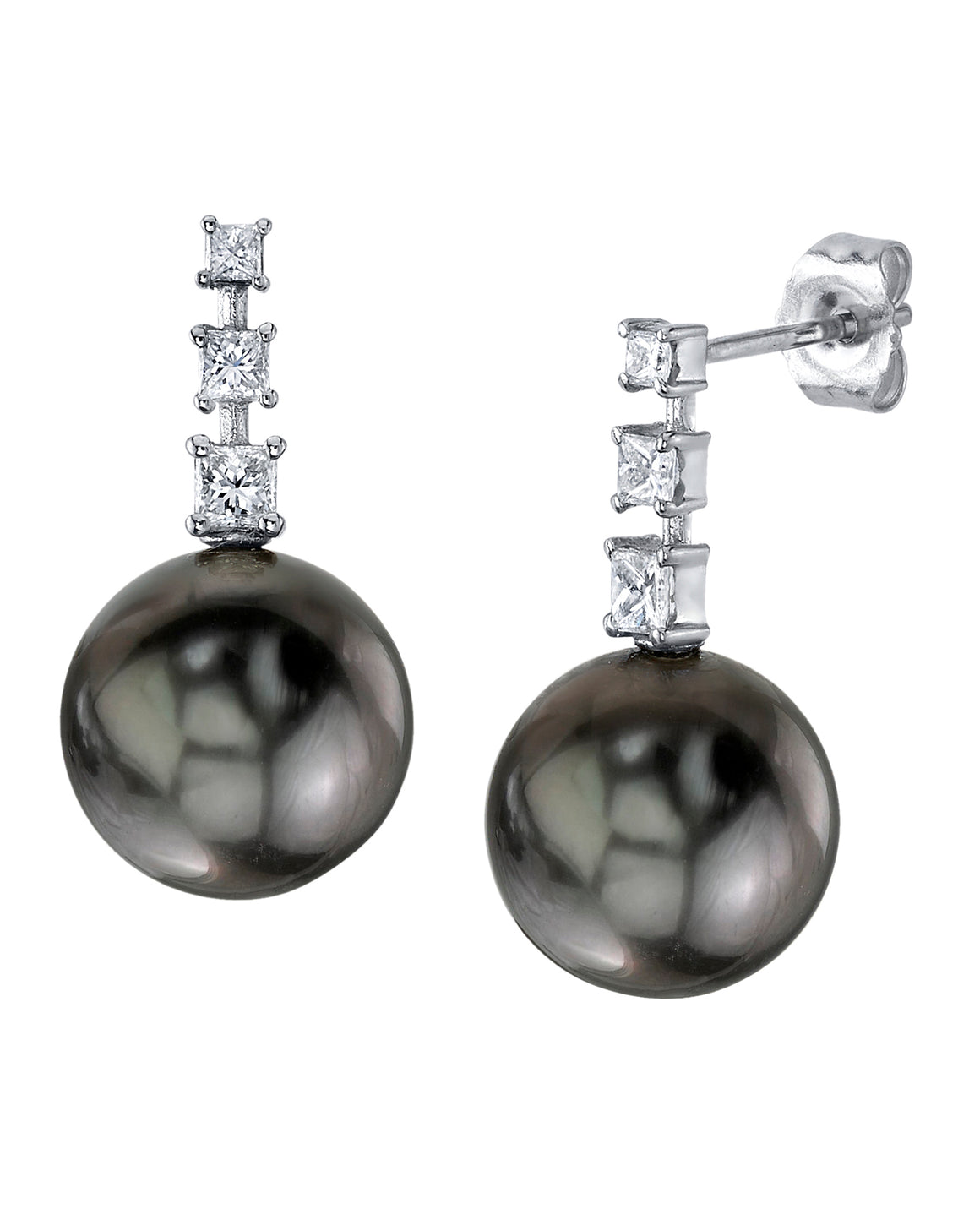 Tahitian Dangle Pearl Earrings