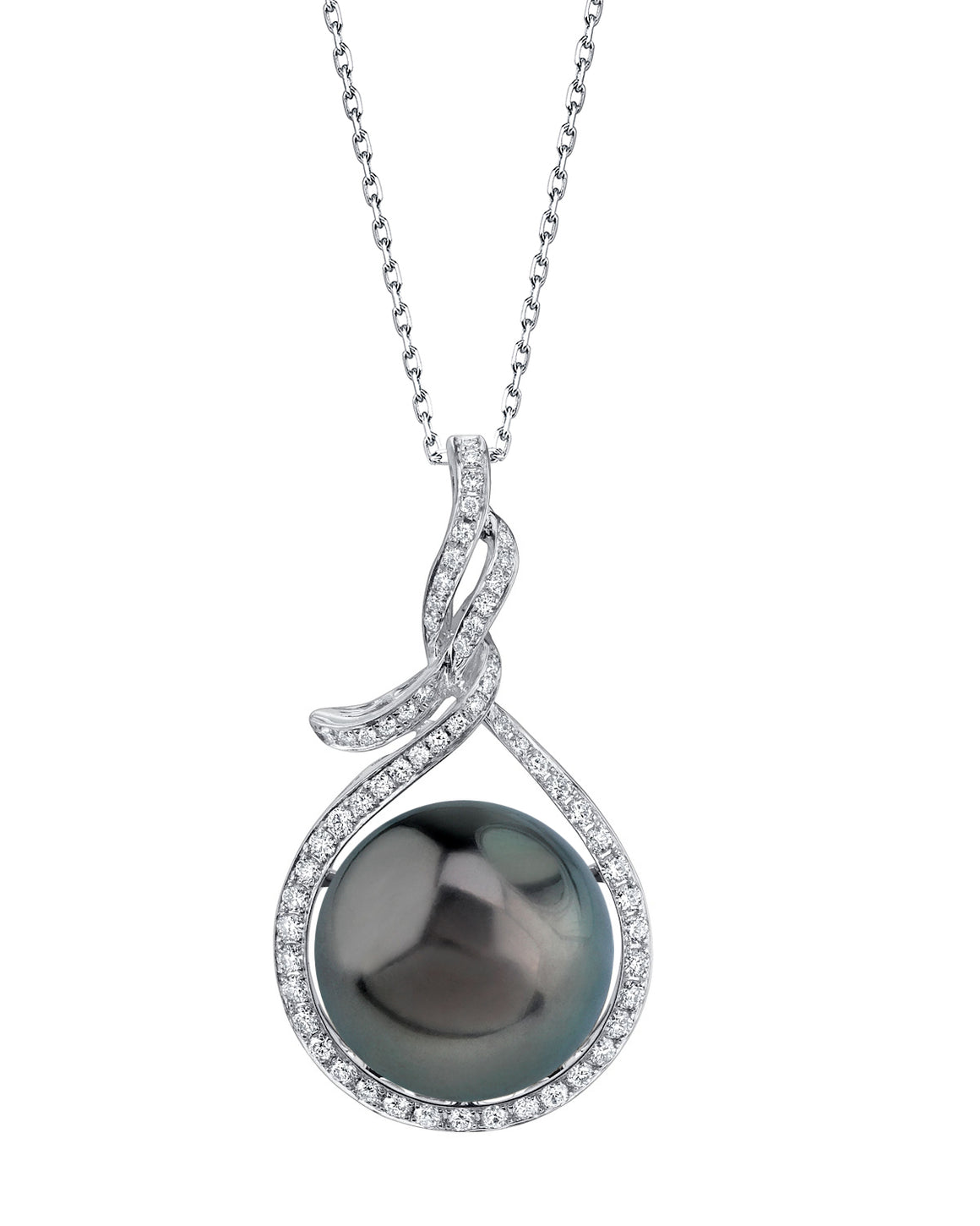 Tahitian Pearl Diamond Pendants