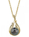 Tahitian South Sea Pearl & Diamond Layla Pendant - Secondary Image