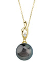 Tahitian South Sea Pearl & Diamond Lois Pendant - Secondary Image